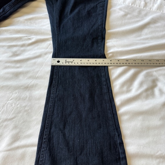 G:21 Women's Fit & Flare Dark Wash Blue Jeans Size 13 Flare Leg Low Rise Y2K - Picture 12 of 14